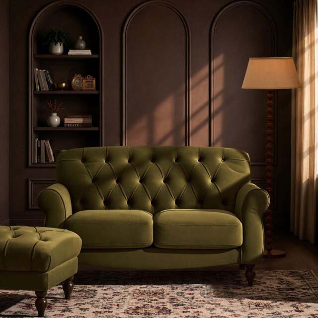 DUSK Hebden 2 Seater Sofa - Muted Moss - image 1