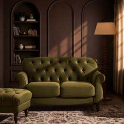 DUSK Hebden 2 Seater Sofa - Muted Moss - thumbnail 1