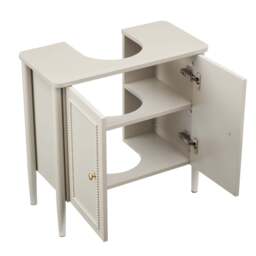 DUSK Posy Under Sink Bathroom Cabinet - Light Taupe - thumbnail 8
