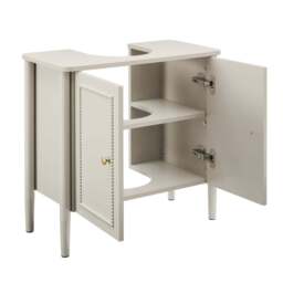 DUSK Posy Under Sink Bathroom Cabinet - Light Taupe - thumbnail 7