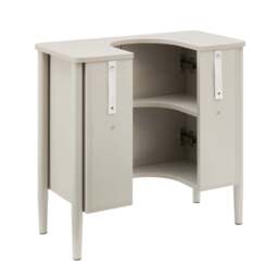DUSK Posy Under Sink Bathroom Cabinet - Light Taupe - thumbnail 5