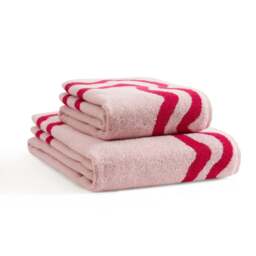 DUSK Scalloped Cotton Towels - Pink/Red - Hand Towel - thumbnail 5