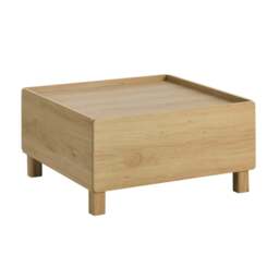 DUSK Avalon Extendable/Storage Coffee Table - Light Oak Effect - thumbnail 5
