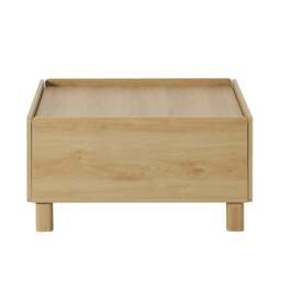 DUSK Avalon Extendable/Storage Coffee Table - Light Oak Effect - thumbnail 4