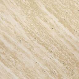 DUSK Lana Round Side Table - Mid Wood/ Travertine Effect - thumbnail 6
