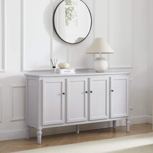 DUSK Ruby 4 Door Sideboard - Washed Stone - image 1
