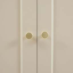 DUSK Ruby 3 Door Wardrobe with Drawers - Cream - thumbnail 7