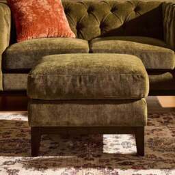DUSK Chesterfield Pouffe - Cedar Earth - thumbnail 2