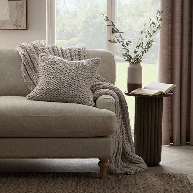 DUSK Montreal Sofa Cushion Cover - Natural - 50cm x 50cm - image 1