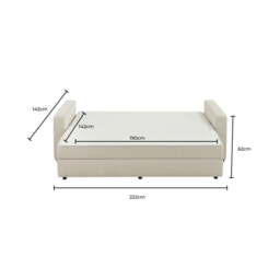 DUSK Soho Sofa Bed - Beige - thumbnail 9
