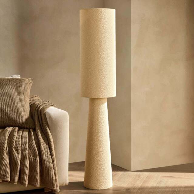 DUSK Boucle Floor Lamp - Cream - image 1