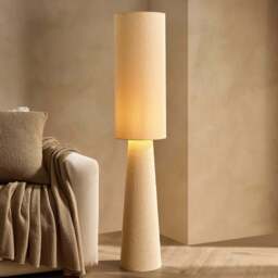 DUSK Boucle Floor Lamp - Cream - thumbnail 2