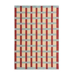 DUSK Rory Contrast Checkerboard Rug - Blue - 120x170cm - thumbnail 5