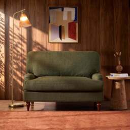DUSK Hampshire Loveseat - Woven Pine Green - thumbnail 2