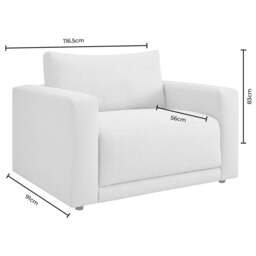 DUSK Chicago Loveseat - Woven Pine Green - thumbnail 9