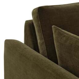 DUSK Miami Right Hand Large L-Shape Sofa - Chenille Olive - thumbnail 9