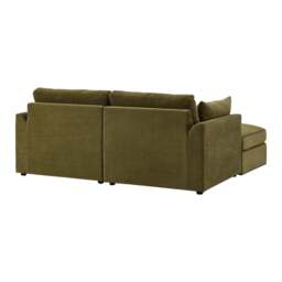 DUSK Miami Small Chaise Sofa - Chenille Olive - thumbnail 5