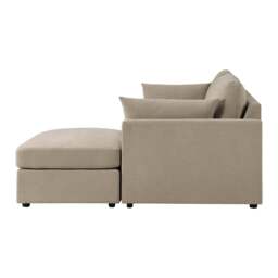 DUSK Miami Right Hand Chaise Sofa - Chenille Oatmeal - thumbnail 5