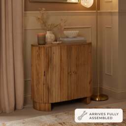 DUSK Finley Mango Wood 2 Door Sideboard - Natural - thumbnail 1