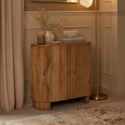 DUSK Finley Mango Wood 2 Door Sideboard - Natural - thumbnail 2