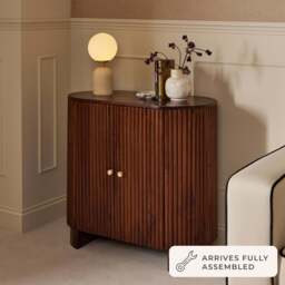 DUSK Finley Mango Wood 2 Door Sideboard - Walnut