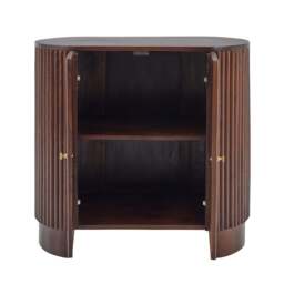 DUSK Finley Mango Wood 2 Door Sideboard - Walnut - thumbnail 5
