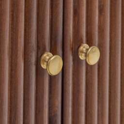 DUSK Finley Mango Wood 2 Door Sideboard - Walnut - thumbnail 6