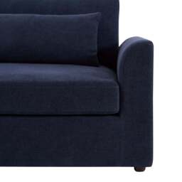 DUSK Miami Right Hand Large L-Shape Sofa  - Chenille Navy - thumbnail 7