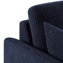 DUSK Miami Right Hand Large L-Shape Sofa  - Chenille Navy - thumbnail 9