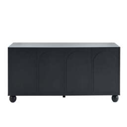 DUSK Rachel Arch Front 4 Door Sideboard - Black - thumbnail 3