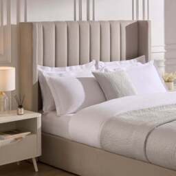 DUSK Madison Ottoman Storage Bed - Stone Grey - Double - thumbnail 3