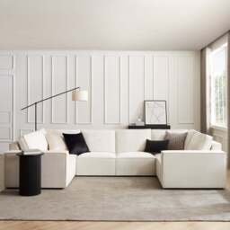 DUSK Brooklyn U-Shape Sofa - Ivory - thumbnail 1