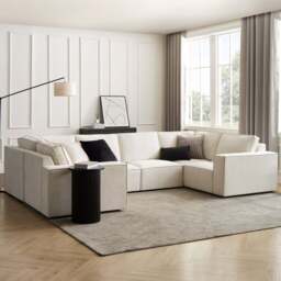 DUSK Brooklyn U-Shape Sofa - Ivory - thumbnail 3