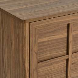 DUSK Carly 3 Door Sideboard - Medium Wood - thumbnail 8