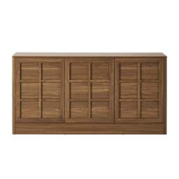 DUSK Carly 3 Door Sideboard - Medium Wood - thumbnail 5