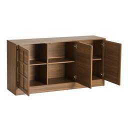 DUSK Carly 3 Door Sideboard - Medium Wood - thumbnail 4