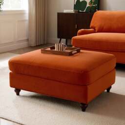 DUSK Hampshire Pouffe - Bright Orange