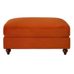 DUSK Hampshire Pouffe - Bright Orange - thumbnail 2
