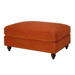 DUSK Hampshire Pouffe - Bright Orange - thumbnail 3