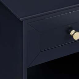 DUSK Ruby 1 Drawer Nightstand - Midnight - thumbnail 6