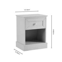 DUSK Ruby 1 Drawer Nightstand - Midnight - thumbnail 8