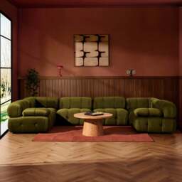 DUSK Bondi U Shape Sofa - Rich Green - thumbnail 2