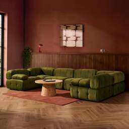 DUSK Bondi U Shape Sofa - Rich Green - thumbnail 1