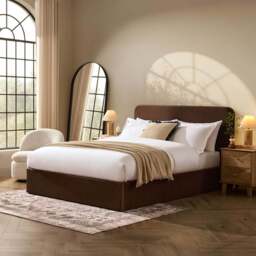 DUSK Ascot Ottoman Storage Bed - Cappuccino - Small Double - thumbnail 2
