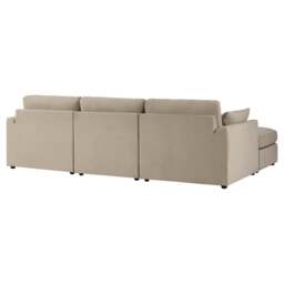 DUSK Miami Left Hand Chaise Sofa - Chenille Oatmeal - thumbnail 6