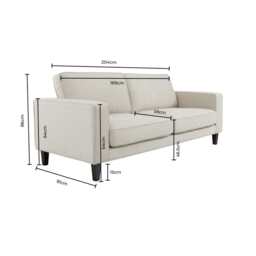 DUSK Soho 3 Seater Sofa - Grey - thumbnail 7