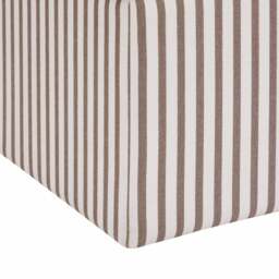 DUSK Soho Ottoman Storage Pouffe -  Chocolate Stripe - thumbnail 6