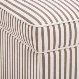 DUSK Soho Ottoman Storage Pouffe -  Chocolate Stripe - thumbnail 5
