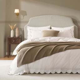 DUSK Surrey Bed Frame - Sage Stripe - Small Double - thumbnail 2