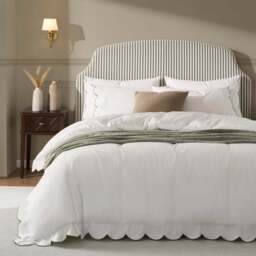 DUSK Surrey Bed Frame - Sage Stripe - Small Double - thumbnail 3